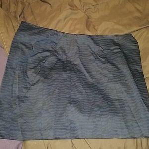 Gap womens navy blue & black zebra mini skirt